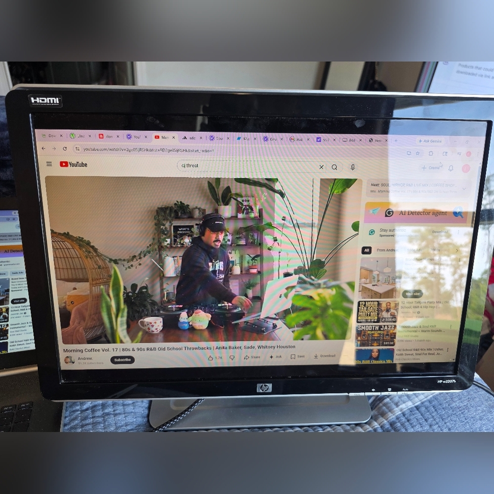 HP w2207h 22" Widescreen LCD Monitor - HDMI/VGA - Tilting & Rotating Stand